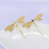 Brass Jewelry Pendants, Dragonfly, real gold plated, DIY, nickel, lead & cadmium free, 45x37mm, Approx 30PCs/Lot, Sold By Lot