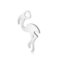 Stainless Steel Animal Pendants, Bird, DIY, original color, 7x14.6mm, Hole:Approx 1mm, 10PCs/Lot, Sold By Lot