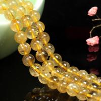 Rutilated Quartz Beads Round polished Approx 1mm Sold By Strand