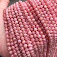 Rhodonit Perlen, rund, poliert, verschiedene Größen vorhanden, Bohrung:ca. 1mm, verkauft von Strang