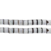 Natürliche Streifen Achat Perlen, plattiert, grau, 13x13x11mm, Bohrung:ca. 2mm, 40PCs/Strang, verkauft von Strang