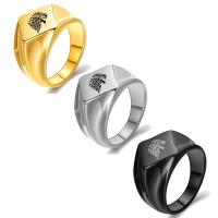 Titanium ringen, Titanium Staal, verschillende stijlen voor de keuze & voor de mens, meer kleuren voor de keuze, 18mm, Verkocht door PC