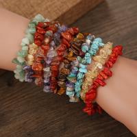 Natural Stone Bracelet Gemstone Chips fashion jewelry & Unisex nickel lead & cadmium free 16CM Sold Per Approx 6.69 Inch Strand
