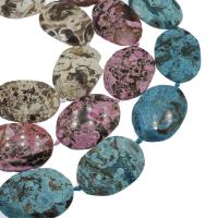 Perles agates, Agate, plus de couleurs à choisir, 40x56x9mm, Trou:Environ 3mm, Environ 7PC/brin, Vendu par brin