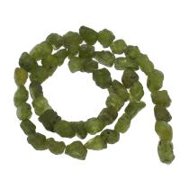 Prehnit Perle, DIY, grün, 10x9x7mm, Bohrung:ca. 1mm, ca. 46PCs/Strang, verkauft von Strang