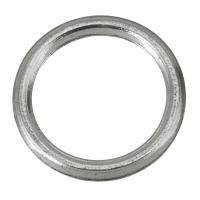 Brass Linking Ring Donut silver color nickel lead & cadmium free Approx 22mm Sold By Lot