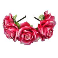Hair Bands, Velveteen, Flower, fashion jewelry & for woman, more colors for choice, 180mm, Sold By PC