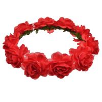 Bridal Hair Wreath Cloth Flower handmade fashion jewelry & for woman 180mm Sold By PC