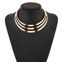 Zinklegierung Schmuck Halskette, plattiert, Modeschmuck & für Frau, keine, frei von Nickel, Blei & Kadmium, verkauft von Strang