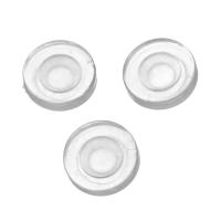 Silicone Earring Clip Component, DIY & transparent, 7x7x2.5mm,3mm, 800PCs/Lot, Sold By Lot