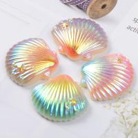 Mobile Phone DIY Decoration, Resin, Shell, epoxy gel, more colors for choice, 25x26mm, 50PCs/Lot, Sold By Lot