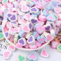 Mobile Phone DIY Decoration Polymer Clay Heart stoving varnish Sold By Lot