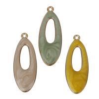Tibetan Style Enamel Pendants, rose gold color plated, more colors for choice, nickel, lead & cadmium free, 14x37.50x3mm, Hole:Approx 1.5mm, 50PCs/Lot, Sold By Lot