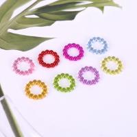 Akryl Sammenkædning Ring, forgyldt, du kan DIY, blandede farver,  14mm, 500G/Bag, Solgt af Bag