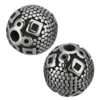 Stainless Steel Beads, vintage, original color, 9x10x9mm, Hole:Approx 2mm, 20PCs/Lot, Sold By Lot