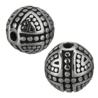 Stainless Steel Beads, vintage, original color, 9x9x9mm, Hole:Approx 1.5mm, 20PCs/Lot, Sold By Lot