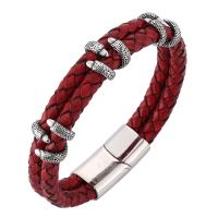 Bijoux bracelet en acier inoxydable, Double couche & bijoux de mode & unisexe & normes différentes pour le choix, 6mmx2, Vendu par PC