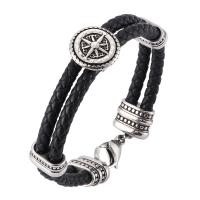 Stainless Steel Jewelry Bracelet, Double Layer & fashion jewelry & Unisex & different size for choice, 5mmx2, Sold By PC