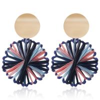 Rafidah Grass Drop Earring with Zinc Alloy plated fashion jewelry & for woman Sold By Pair