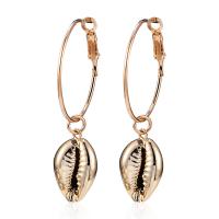 Tibetan Style Hoop Earring, with Shell, plated, different styles for choice & for woman, nickel, lead & cadmium free, Sold By Pair