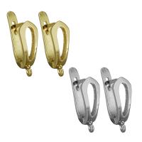 Brass Lever Back Earring Wires, plated, more colors for choice, nickel, lead & cadmium free, 5.5x21.5mm,1mm, Hole:Approx 1.5mm, 5Pairs/Lot, Sold By Lot