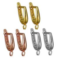 Brass Lever Back Earring Wires, plated, more colors for choice, nickel, lead & cadmium free, 3x18mm,1mm, Hole:Approx 2mm, 5Pairs/Lot, Sold By Lot
