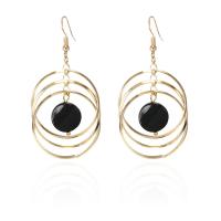 Zinc Alloy Drop Earrings with Resin plated for woman nickel lead & cadmium free Sold By Lot