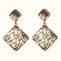 Zinc Alloy Drop Earrings Rhombus plated fashion jewelry & for woman nickel lead & cadmium free Sold By Pair