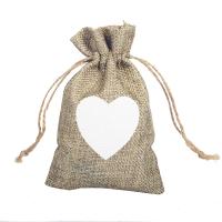 Hør Snor taske, Bærbare & Bæredygtig & mode smykker, 10x15mm, 50/Lot, Solgt af Lot