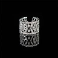 Zinc Alloy Bangle plated for woman & with rhinestone & hollow nickel lead & cadmium free Inner Approx 60mm Sold By PC