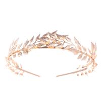 Hair Bands Zinc Alloy Leaf gold color plated fashion jewelry & for woman nickel lead & cadmium free Sold By PC