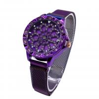 Women Wrist Watch Stainless Steel with Glass plated & for woman & with rhinestone 34mm Sold By PC