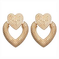 Zinklegierung Ohrringe, plattiert, Modeschmuck & für Frau, keine, frei von Nickel, Blei & Kadmium, 37x30mm, verkauft von Paar
