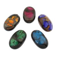 Fire Agate Pendel, mode smykker & du kan DIY, blandede farver, 55x35x15-54x32x20, Hole:Ca. 2.7mm, Solgt af PC