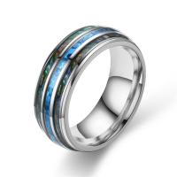 Rozsdamentes acél Finger Ring, Stainless Steel, galvanizált, divat ékszerek & egynemű & különböző méretű a választás, nikkel, ólom és kadmium mentes, Méret:6-12, Által értékesített PC