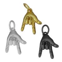 Brass Jewelry Pendants, Hand, plated, more colors for choice, nickel, lead & cadmium free, 10x14x4.50mm, Hole:Approx 3.5mm, 10PCs/Lot, Sold By Lot