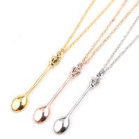 Zinc Alloy Jewelry Necklace with Iron Spoon plated fashion jewelry & for woman nickel lead & cadmium free Sold Per Approx 19.68 Inch Strand