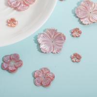 Ракушка колпачок, Форма цветка, DIY & разный размер для выбора, розовый, не содержит никель, свинец, 20ПК/Лот, продается Лот