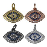 Cubic Zirconia Micro Pave Brass Pendant Eye plated micro pave cubic zirconia nickel lead & cadmium free Approx 3mm Sold By Lot