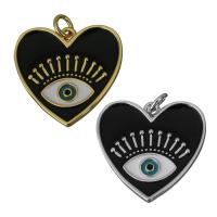 Brass Heart Pendants, plated, enamel, more colors for choice, nickel, lead & cadmium free, 21x20.50x2mm, Hole:Approx 2.5mm, 10PCs/Lot, Sold By Lot