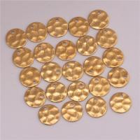 Brass Jewelry Pendants, Flat Round, original color, nickel, lead & cadmium free, 10mm, Hole:Approx 1mm, 50PCs/Bag, Sold By Bag