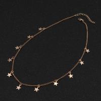 Zinc Alloy Jewelry Necklace Star plated for woman nickel lead & cadmium free Sold By Lot