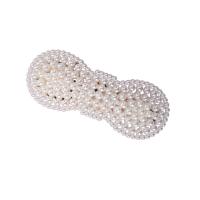 Hair Snap Clips, Plastic Pearl, random style & mixed pattern & for woman, 70mm, 20PCs/Lot, Sold By Lot