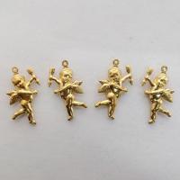 Brass Jewelry Pendants, Angel, original color, nickel, lead & cadmium free, 29x16x4.20mm, Hole:Approx 1mm, 50PCs/Bag, Sold By Bag