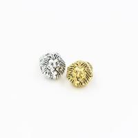 Zinc Alloy Animal Beads Lion plated nickel lead & cadmium free Approx 2mm Sold By Bag