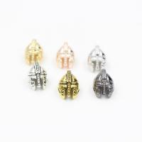 Tibetan Style Jewelry Beads, Helmet, plated, more colors for choice, nickel, lead & cadmium free, 10x15mm, Hole:Approx 2mm, 20PCs/Bag, Sold By Bag