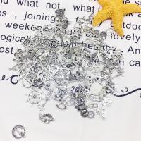 Zinc Alloy Pendants plated DIY & mixed silver color nickel lead & cadmium free 15mm  Sold By Lot