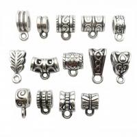 Zinc Alloy Pendants plated DIY & mixed silver color nickel lead & cadmium free 13mm  Sold By Lot