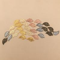 Zinc Alloy Leaf Pendants plated fashion jewelry & DIY mixed colors nickel lead & cadmium free Sold By Lot