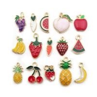 Zinc Alloy Enamel Pendants plated DIY mixed colors nickel lead & cadmium free 20mm  Sold By Lot